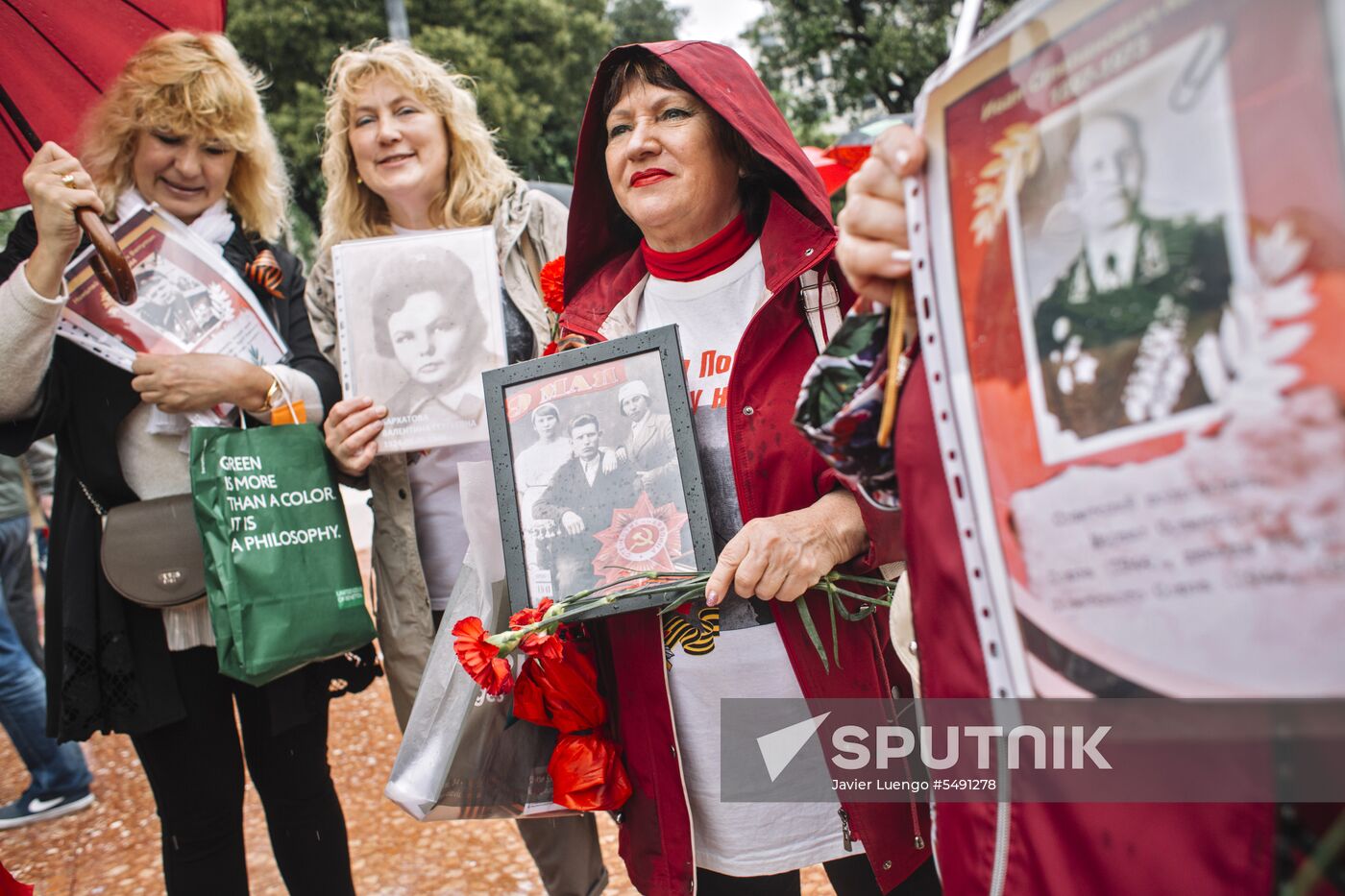 Immortal Regiment event in Barcelona