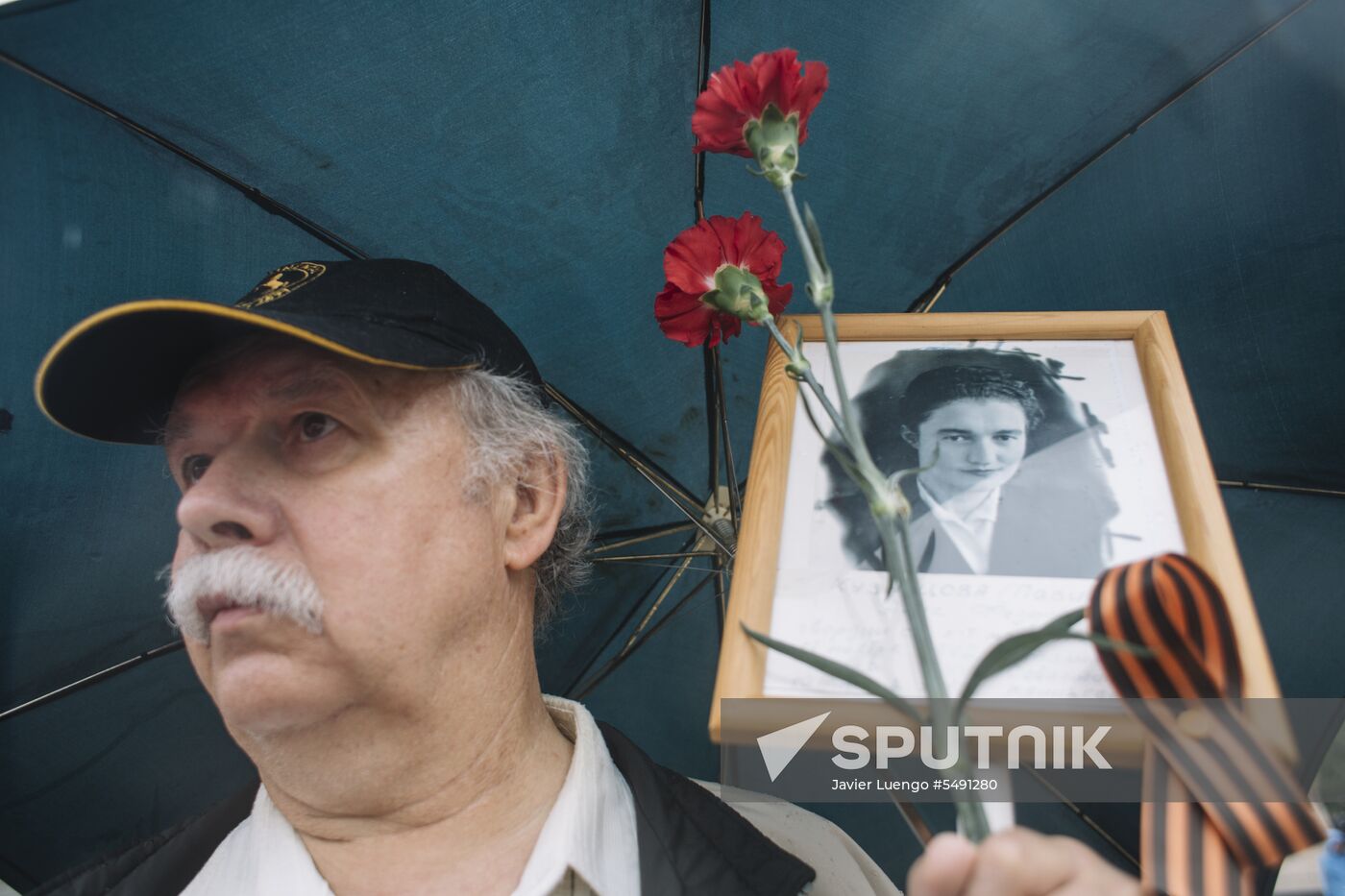 Immortal Regiment event in Barcelona