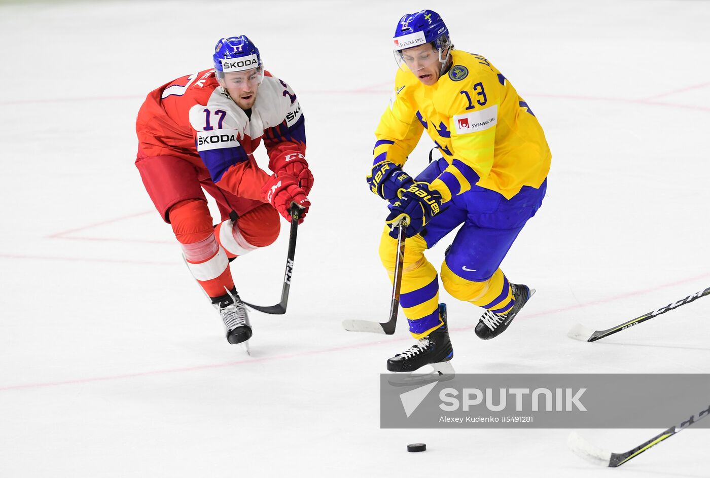 Ice hockey. 2018 IIHF World Championship. Sweden vs. Czech Republic