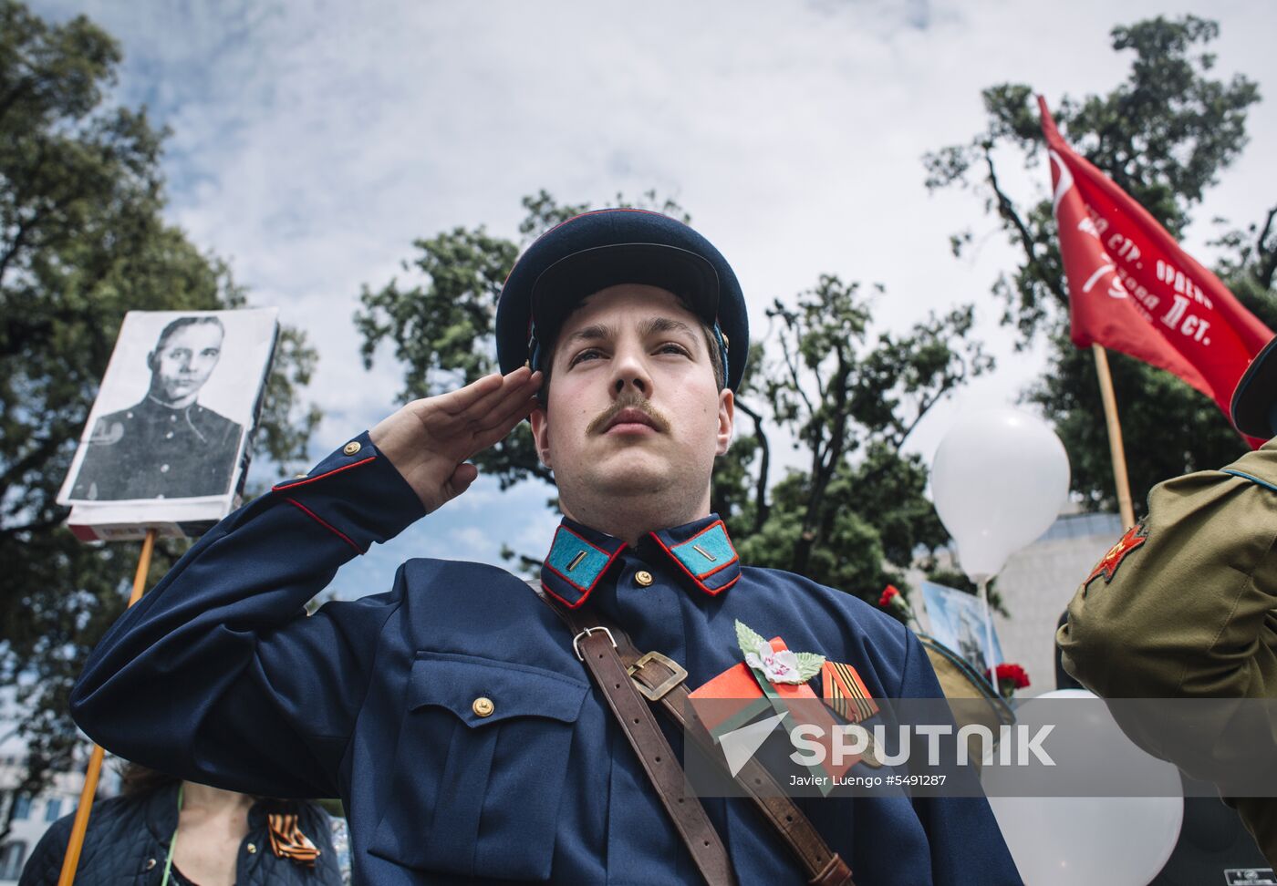 Immortal Regiment event in Barcelona