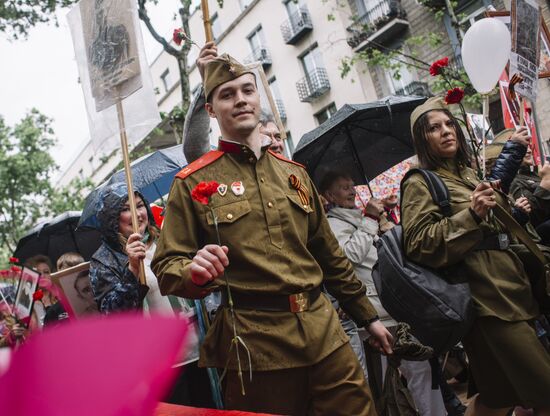 Immortal Regiment event in Barcelona