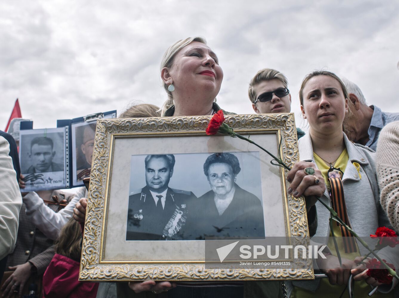 Immortal Regiment event in Barcelona