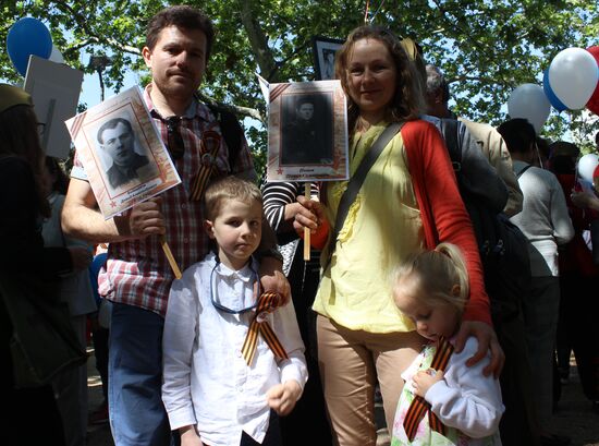 Immortal Regiment march in Madrid