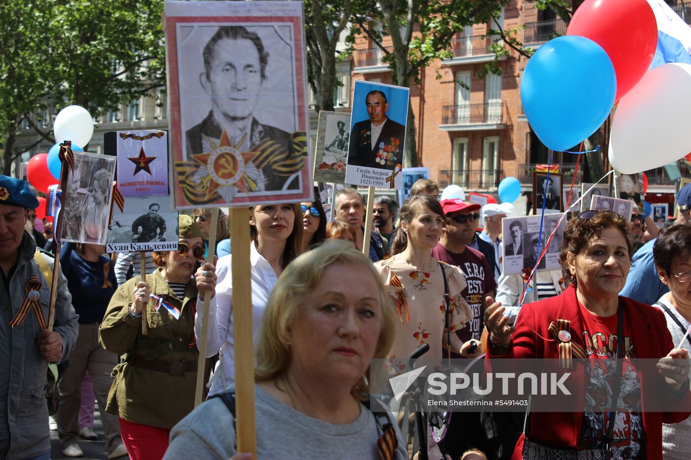 Immortal Regiment march in Madrid