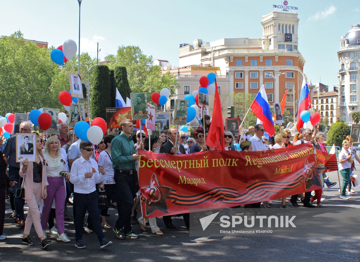 Immortal Regiment march in Madrid