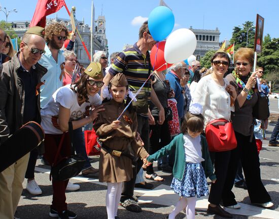 Immortal Regiment march in Madrid