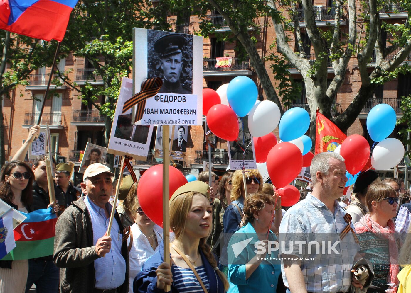 Immortal Regiment march in Madrid