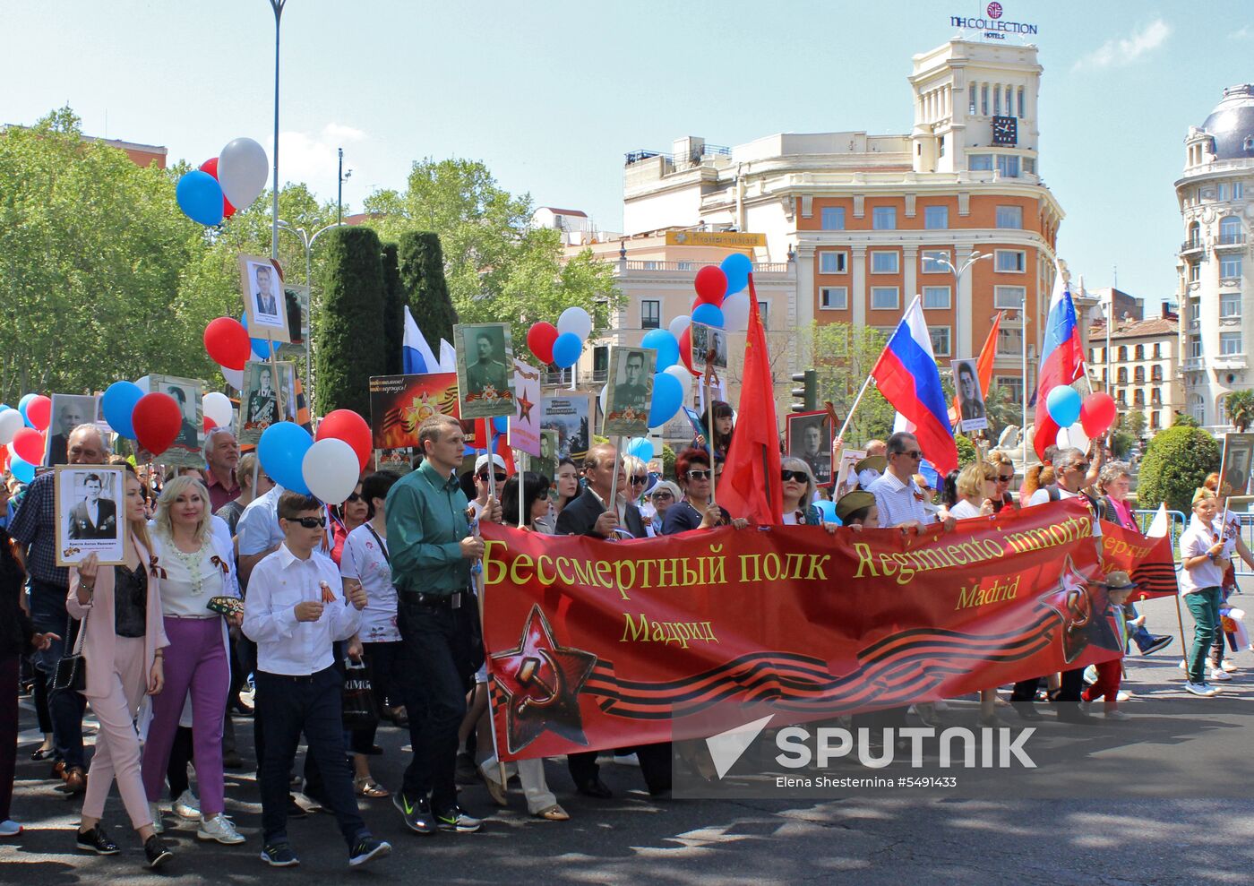 Immortal Regiment march in Madrid