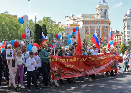 Immortal Regiment march in Madrid