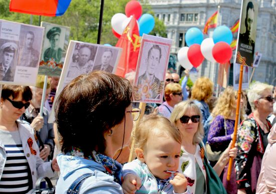 Immortal Regiment march in Madrid