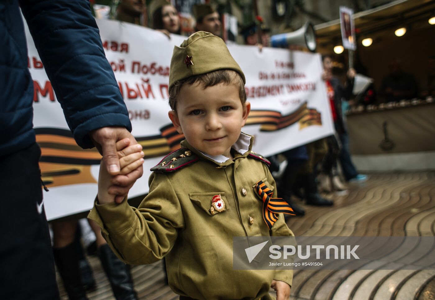 Immortal Regiment event in Barcelona