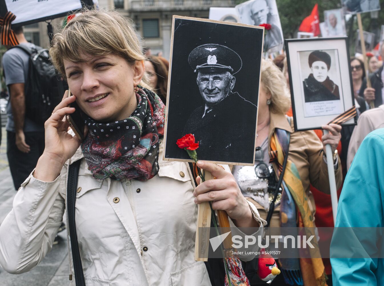 Immortal Regiment event in Barcelona