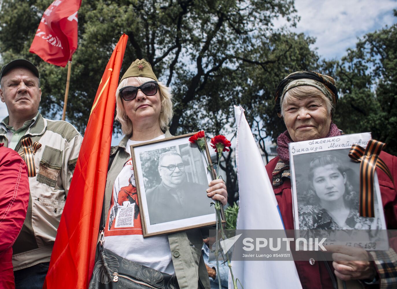 Immortal Regiment event in Barcelona