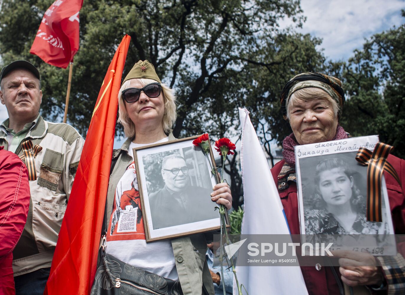 Immortal Regiment event in Barcelona