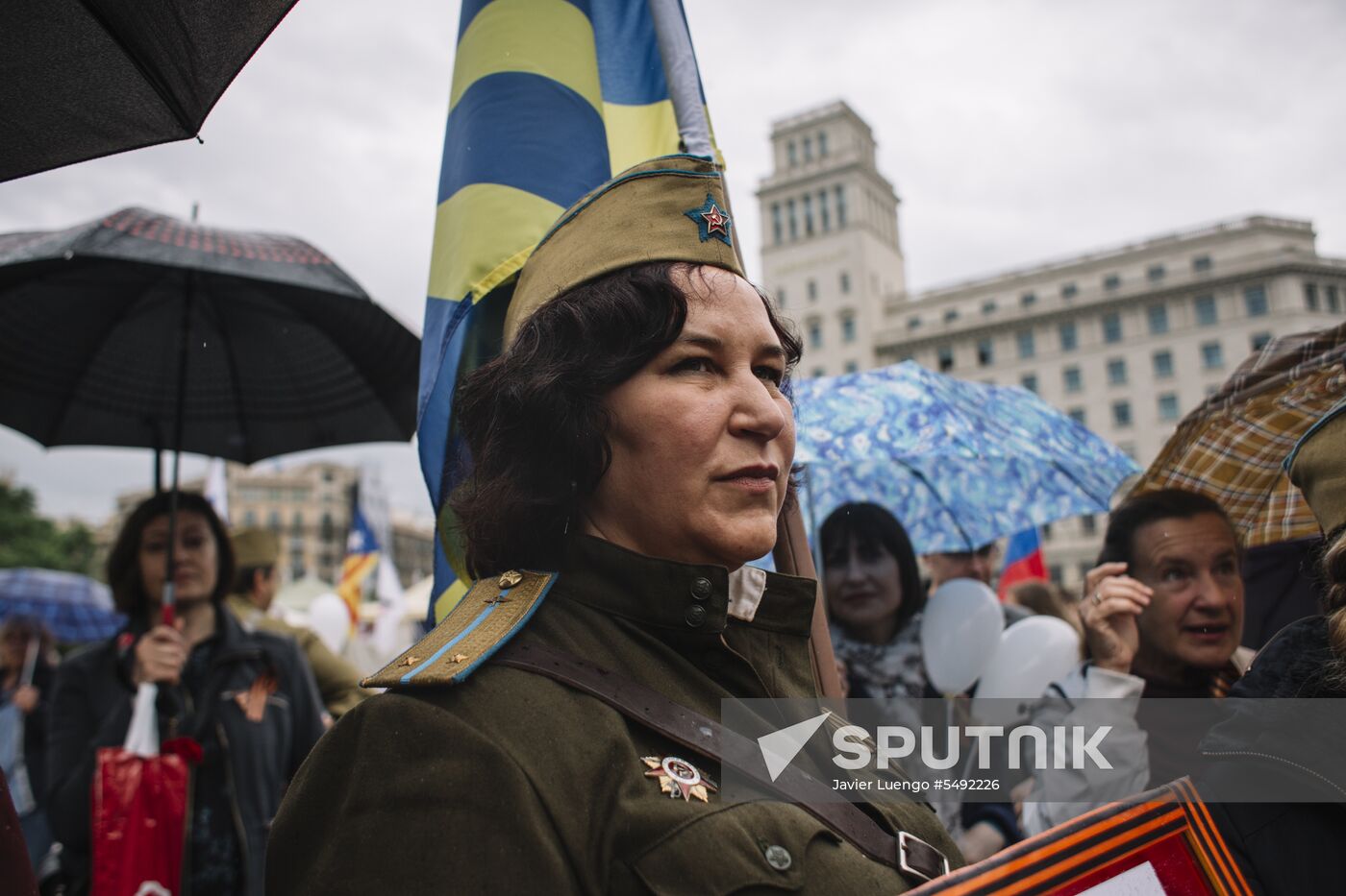 Immortal Regiment event in Barcelona