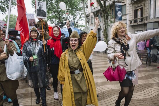 Immortal Regiment event in Barcelona