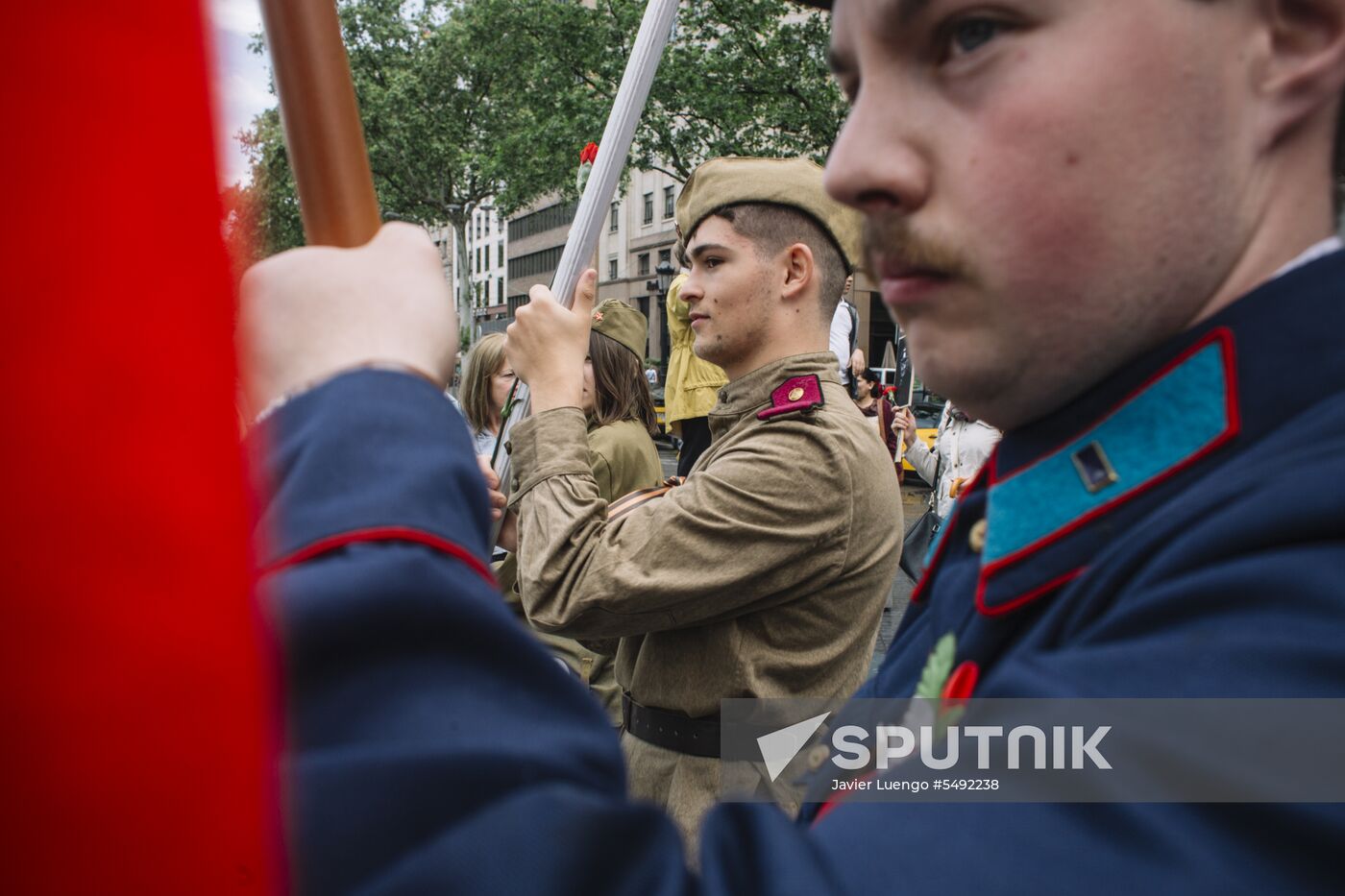 Immortal Regiment event in Barcelona