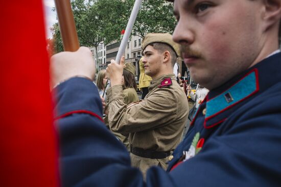 Immortal Regiment event in Barcelona