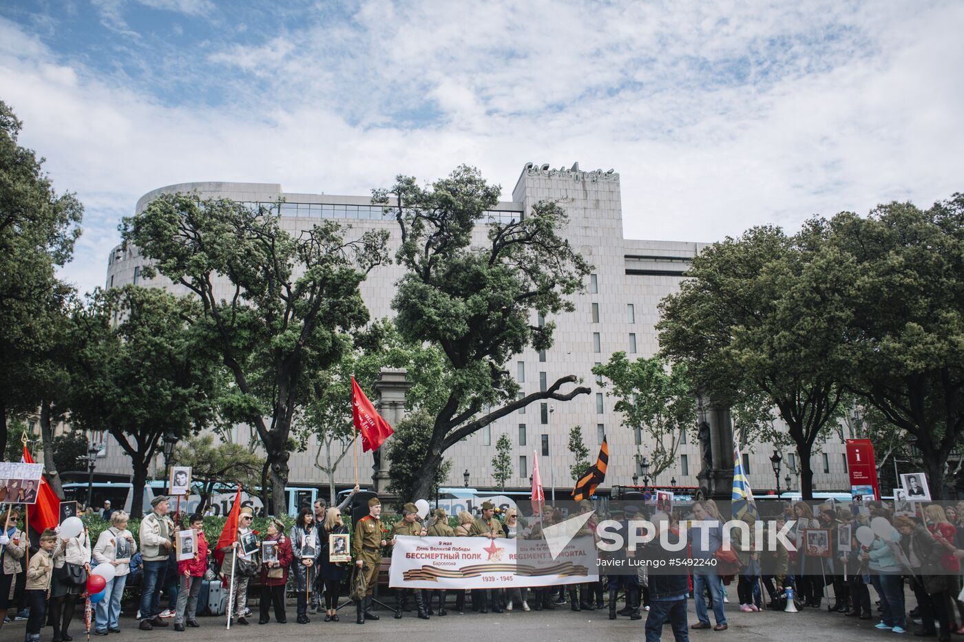 Immortal Regiment event in Barcelona