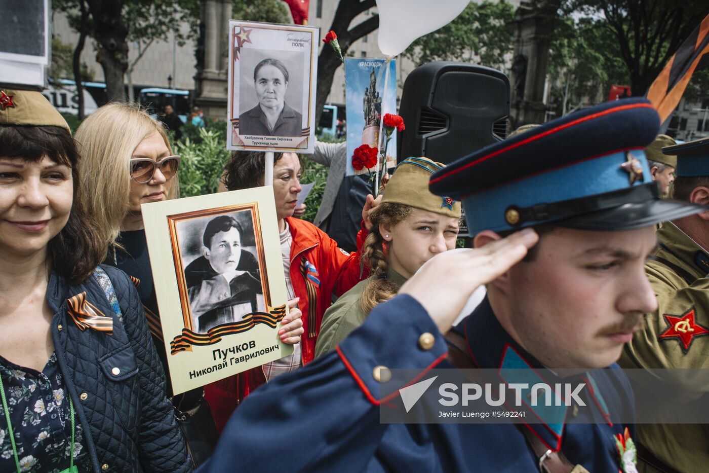 Immortal Regiment event in Barcelona