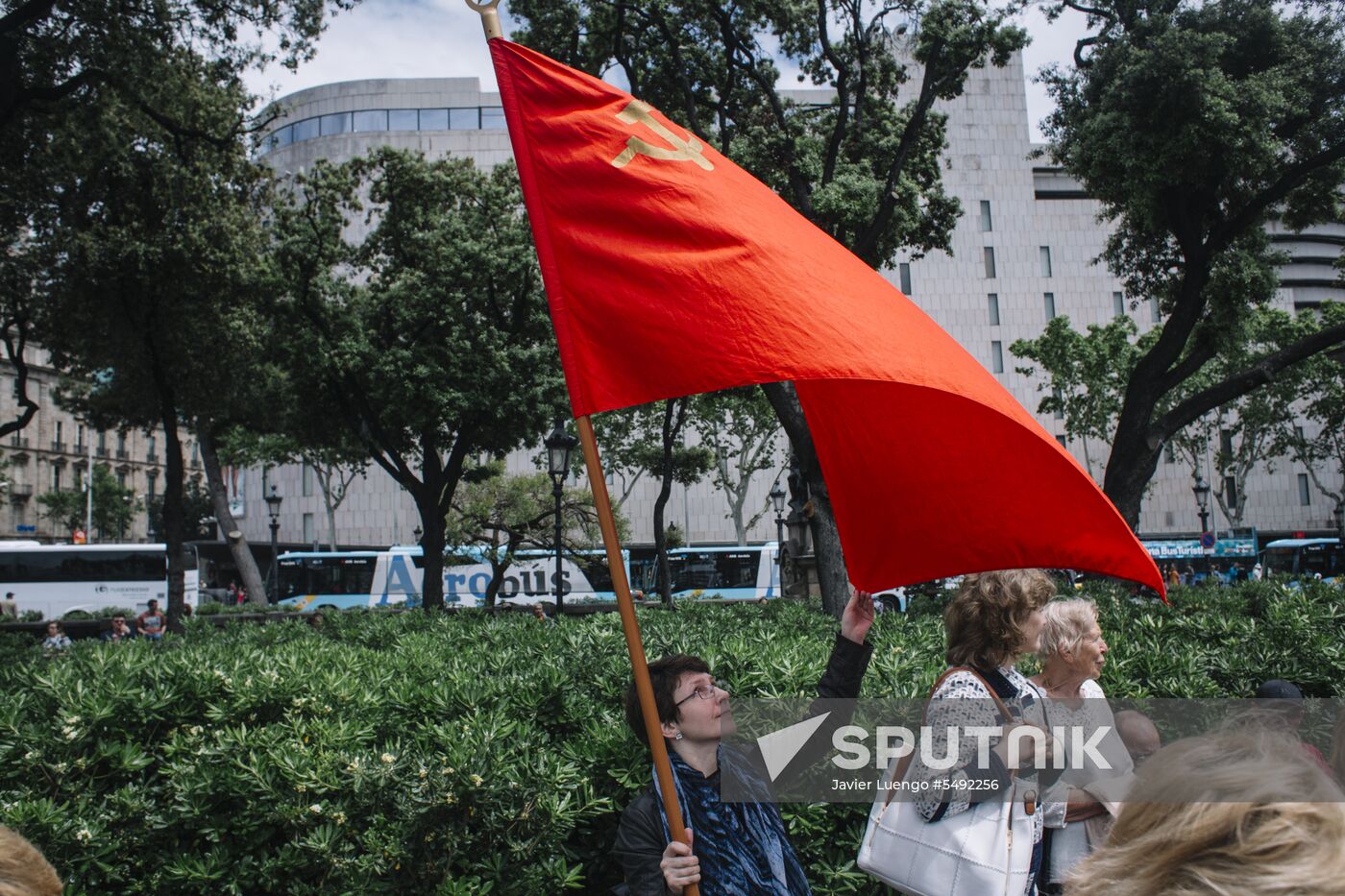 Immortal Regiment event in Barcelona