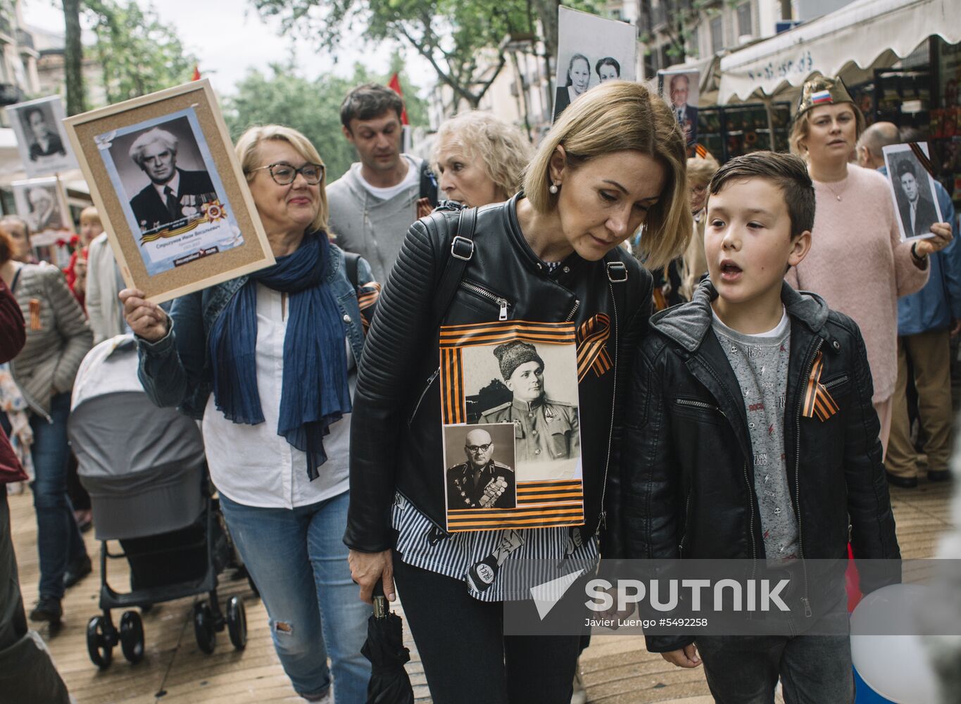 Immortal Regiment event in Barcelona