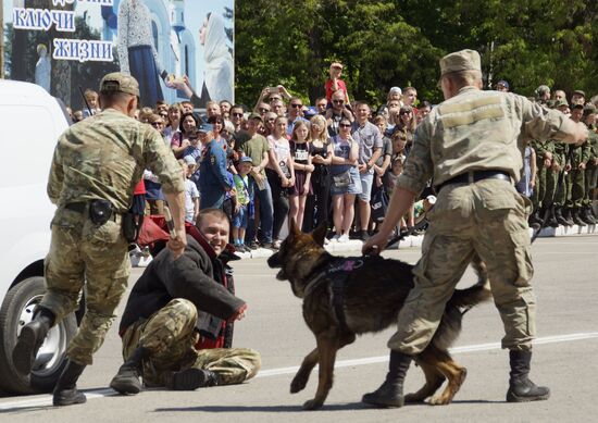 Exhibition performance of LPR People's Militia