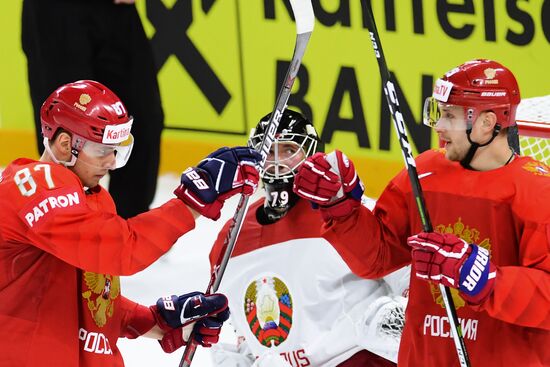 Ice Hockey World Championship. Belarus vs. Russia