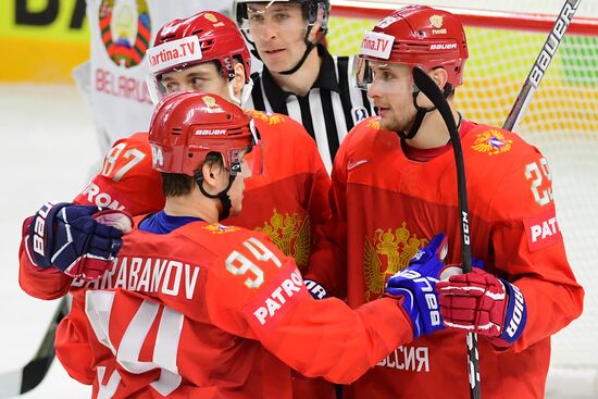 Ice Hockey World Championship. Belarus vs. Russia