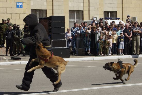 Exhibition performance of LPR People's Militia