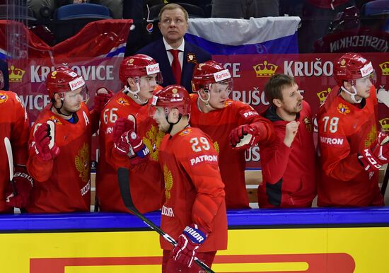 Ice Hockey World Championship. Belarus vs. Russia