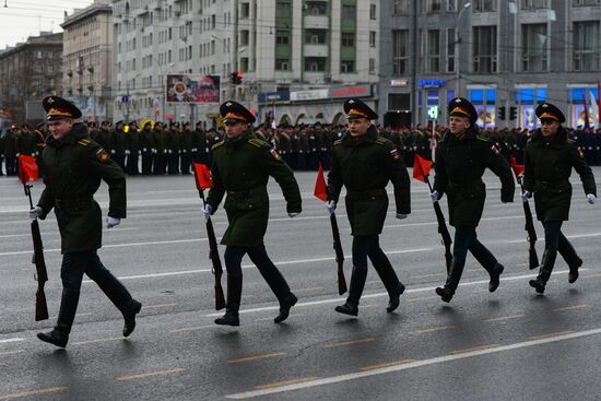 Dress rehearsal of Victory parade in Russian cities