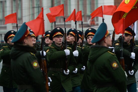Dress rehearsal of Victory parade in Russian cities