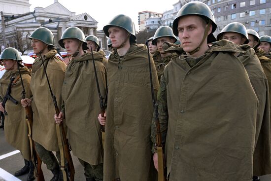 Dress rehearsal of Victory parade in Russian cities