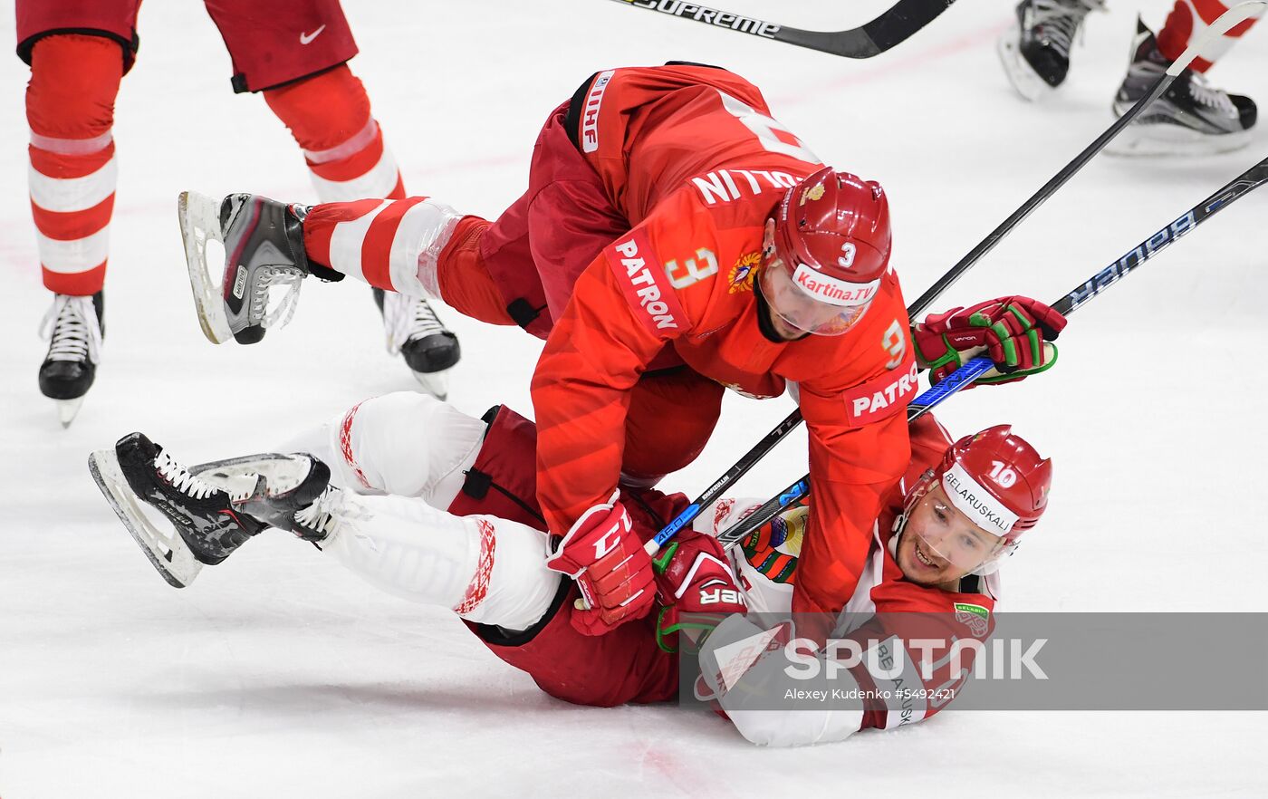 Ice Hockey World Championship. Belarus vs. Russia