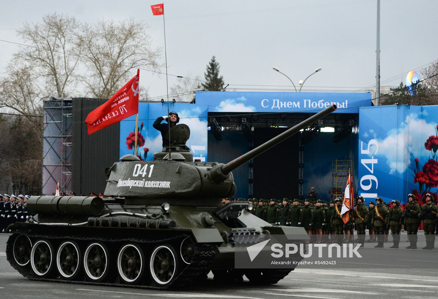 Dress rehearsal of Victory parade in Russian cities