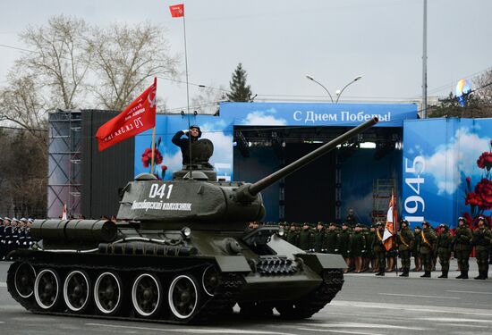 Dress rehearsal of Victory parade in Russian cities
