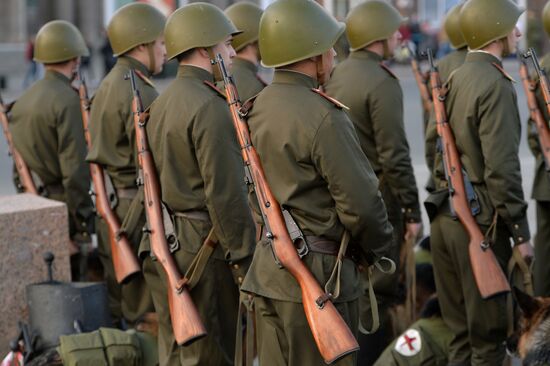 Dress rehearsal of Victory parade in Russian cities