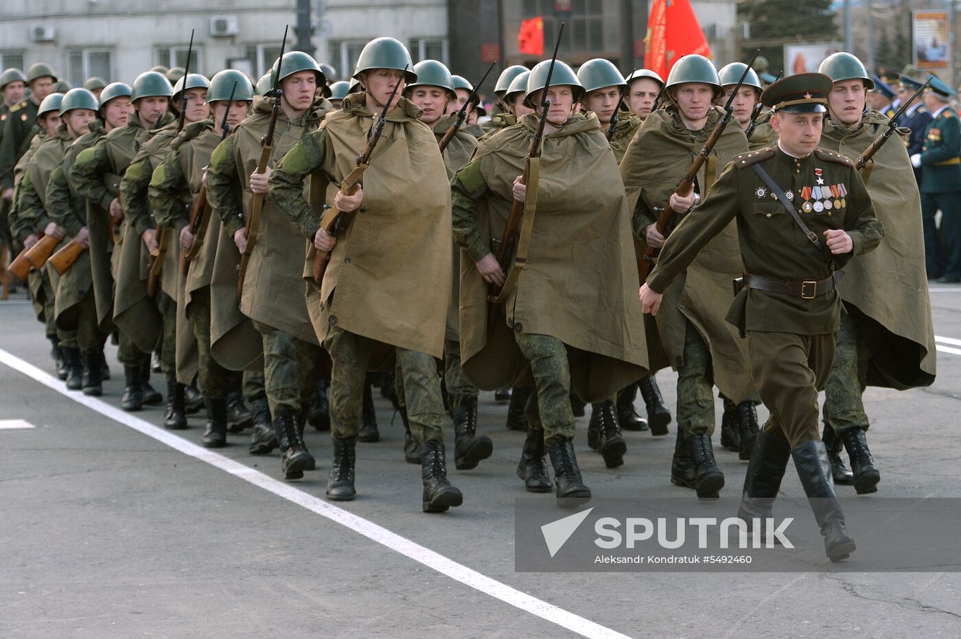 Dress rehearsal of Victory parade in Russian cities
