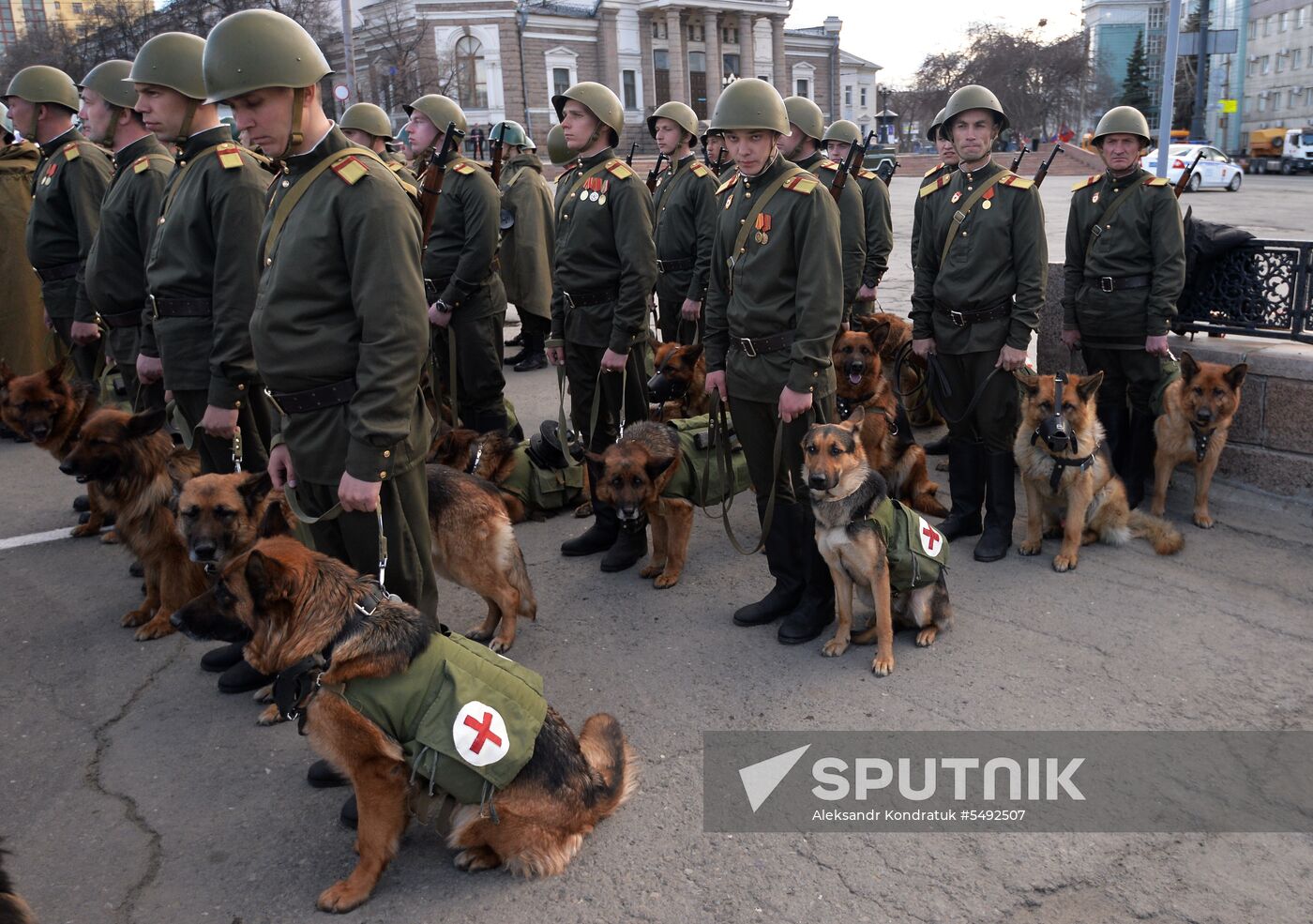 Dress rehearsal of Victory parade in Russian cities