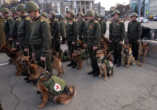 Dress rehearsal of Victory parade in Russian cities