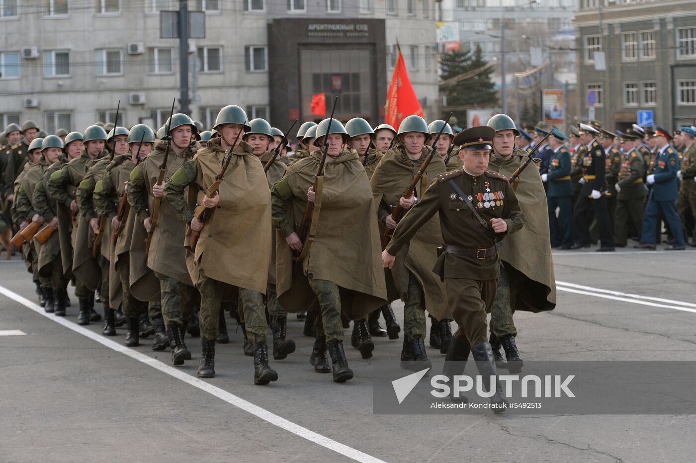 Dress rehearsal of Victory parade in Russian cities