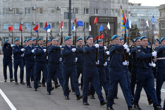 Dress rehearsal of Victory parade in Russian cities