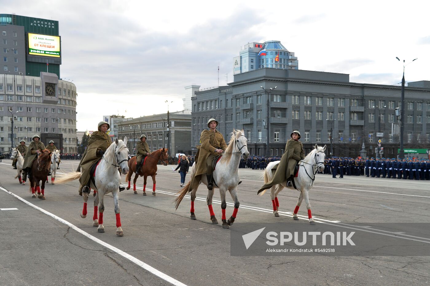 Dress rehearsal of Victory parade in Russian cities