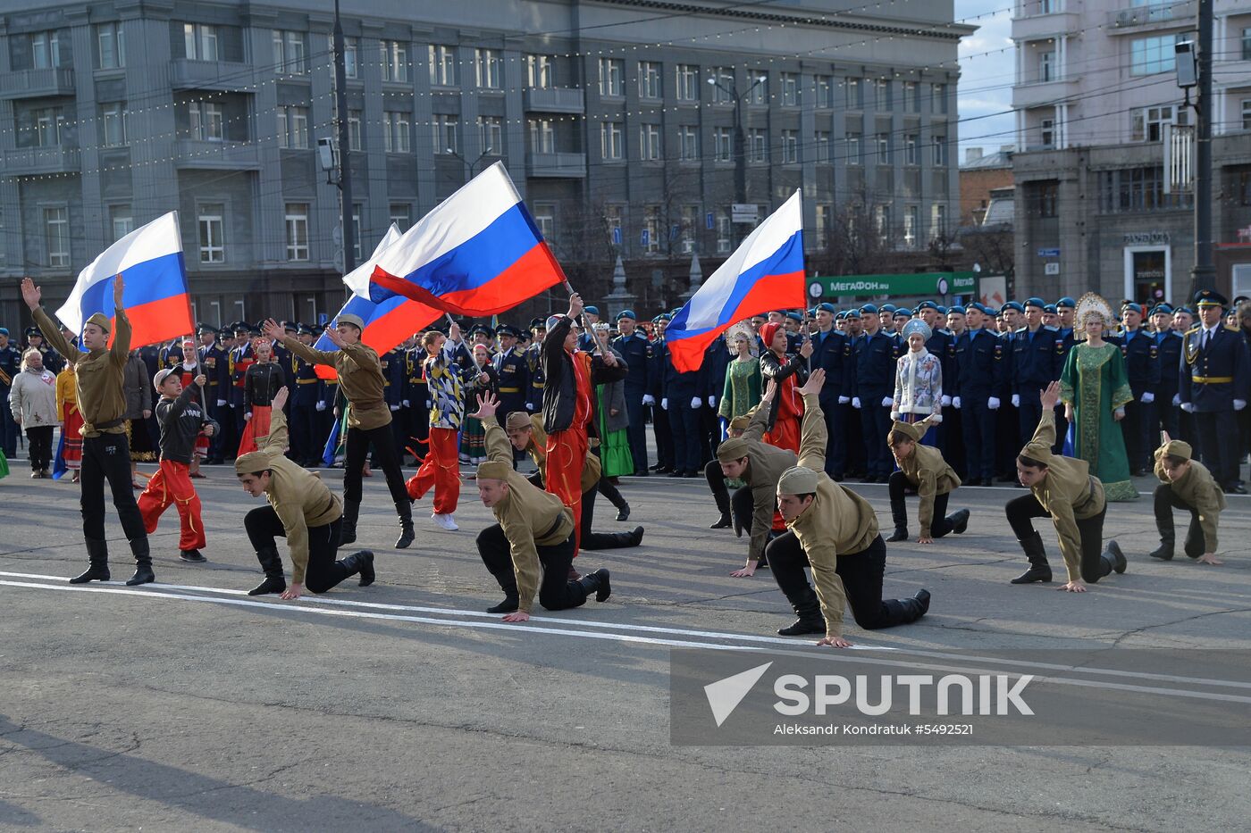 Dress rehearsal of Victory parade in Russian cities