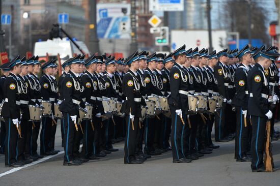 Dress rehearsal of Victory parade in Russian cities