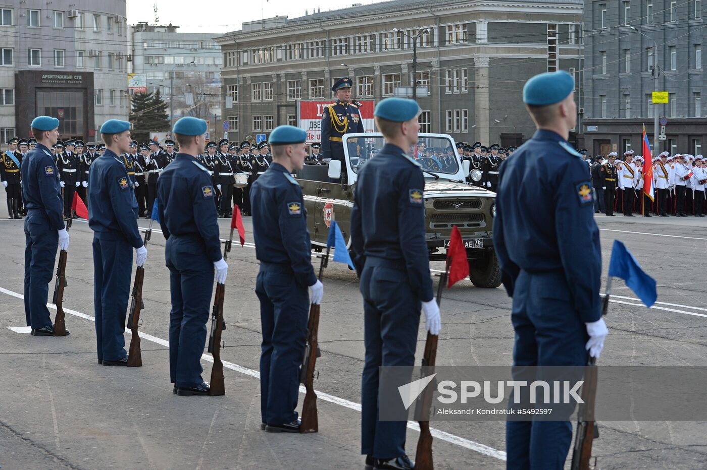 Dress rehearsal of Victory parade in Russian cities