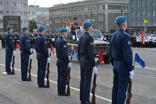 Dress rehearsal of Victory parade in Russian cities