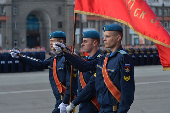 Dress rehearsal of Victory parade in Russian cities
