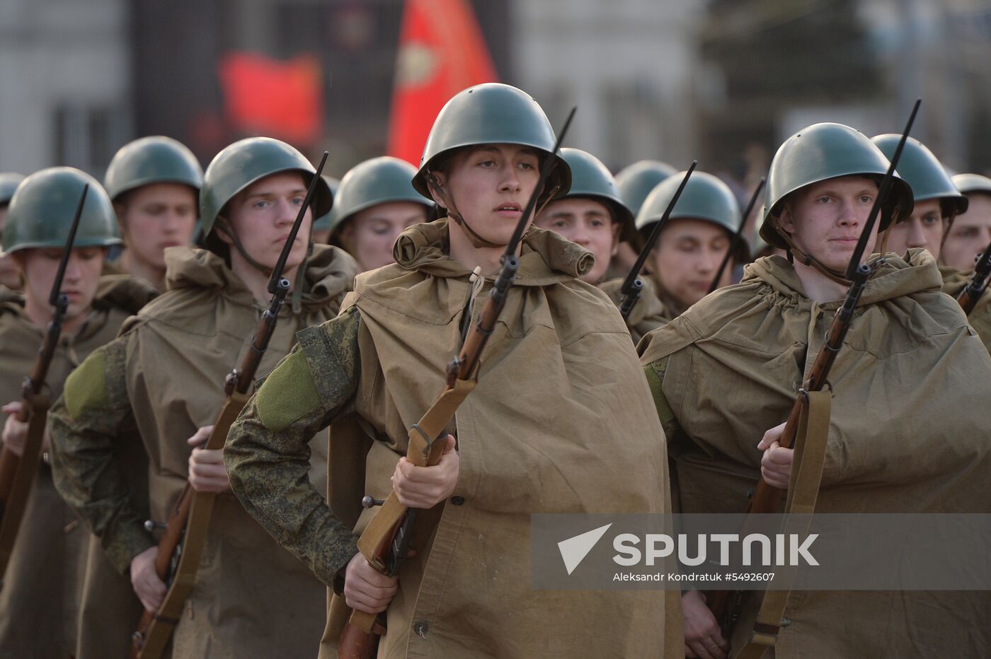 Dress rehearsal of Victory parade in Russian cities